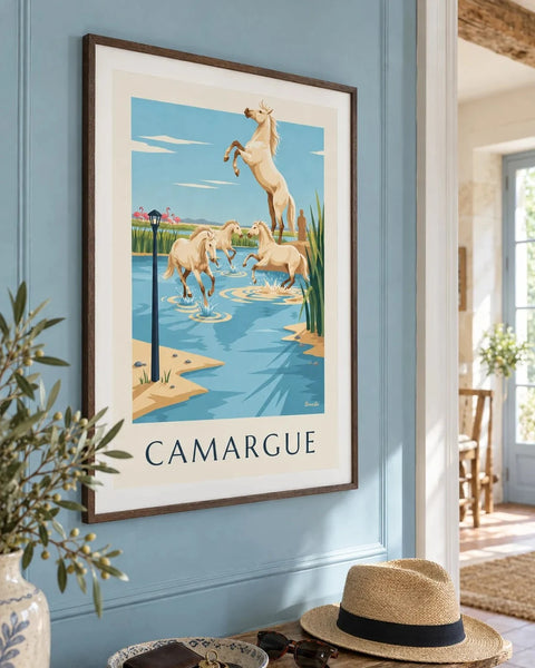 Affiches Camargue : affiche de la collection encadrée dans un intérieur