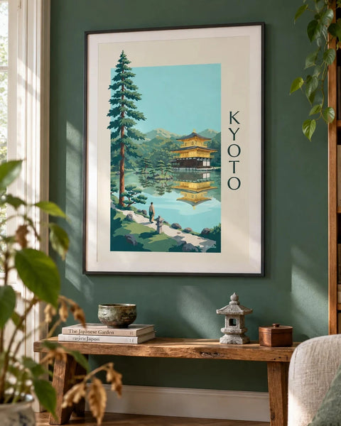 Affiches Japon : affiche de la collection encadrée dans un intérieur