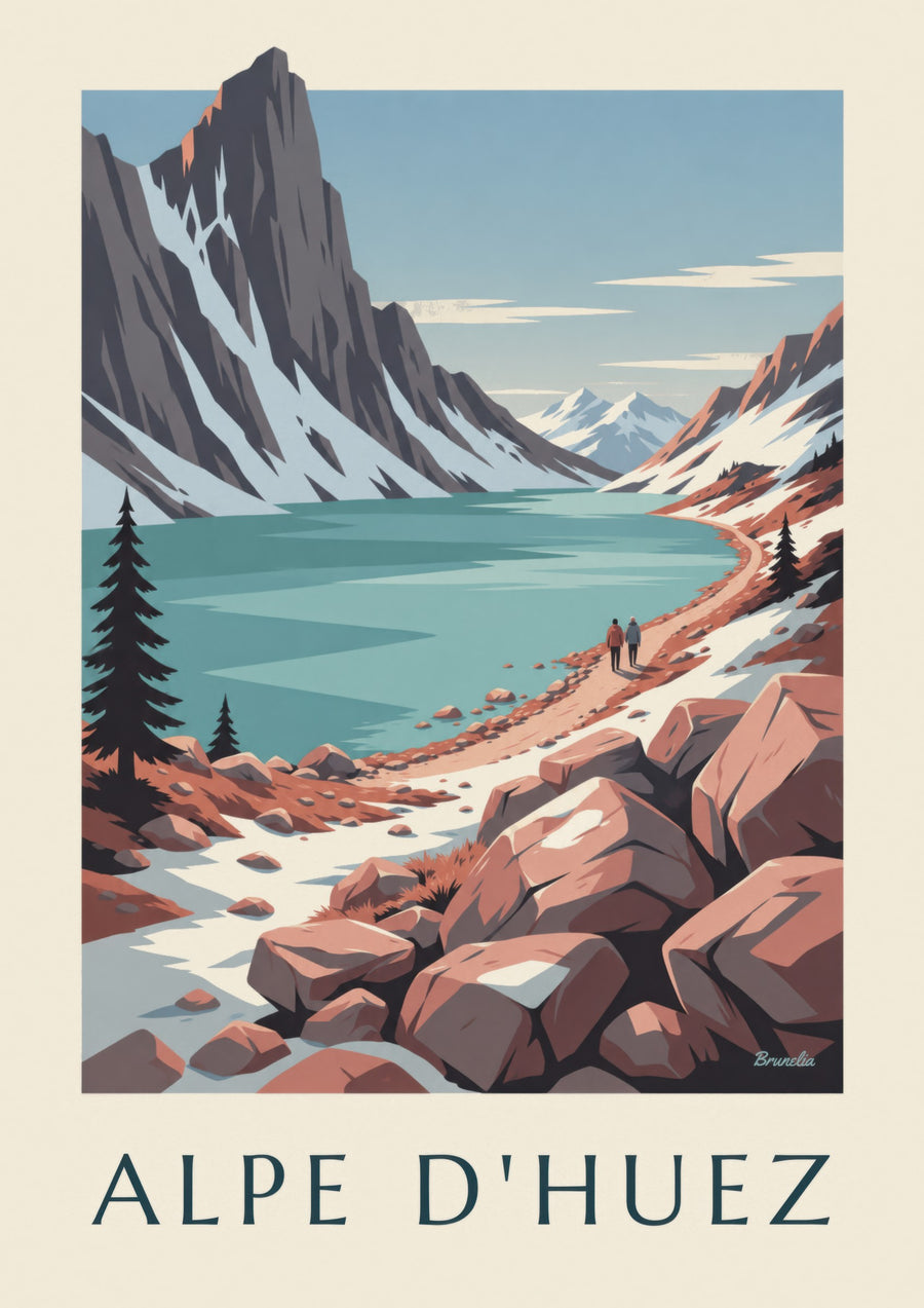 Lámina del Lac Blanc en las Grandes Rousses