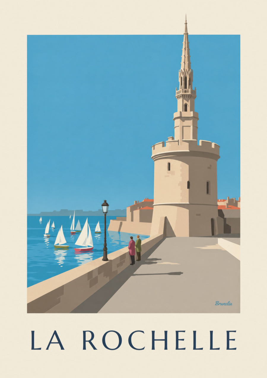 Póster de la Tour de la Lanterne de La Rochelle