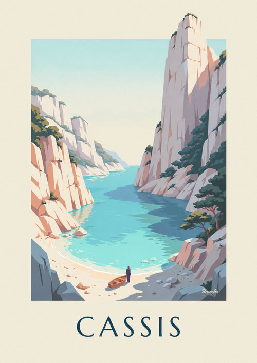 Affiche calanque d'En-Vau près de Cassis : l'affiche entière